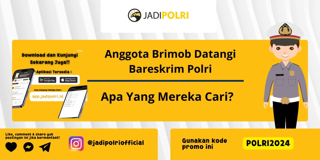 Anggota Brimob Datangi Bareskrim Polri